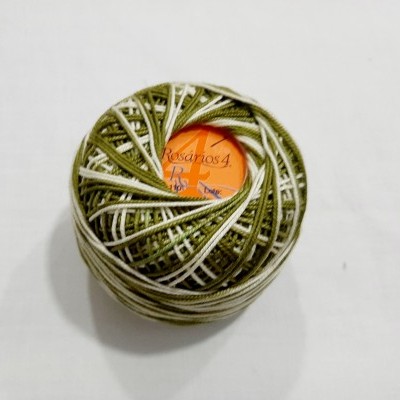 Linha de Crochet Rosários4 matizada 110