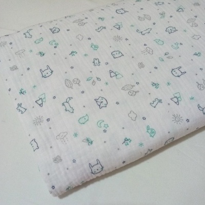 Musselina com ursinhos e raposas