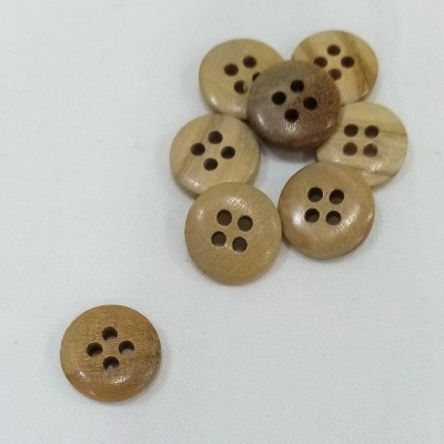 Botão de Madeira Liso 13mm