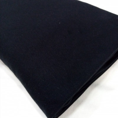 Malha Jersey Interlock Preto