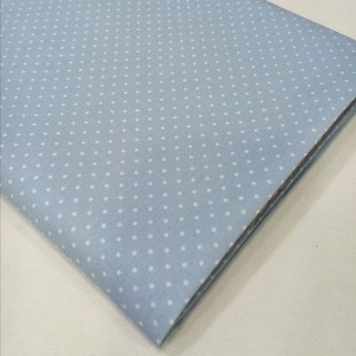 Poppy - Pintinhas brancas em fundo azul bebé