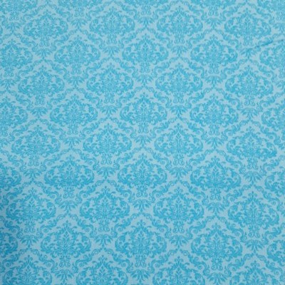 Damasco azul turquesa