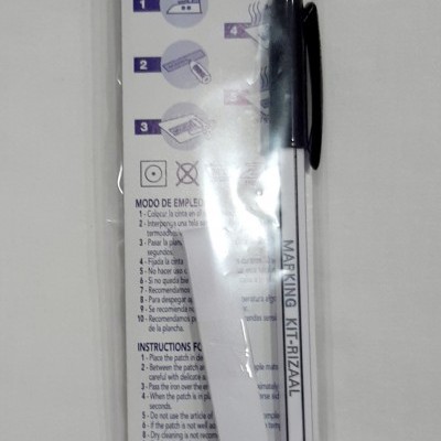 Marcador de roupa termoadesivo