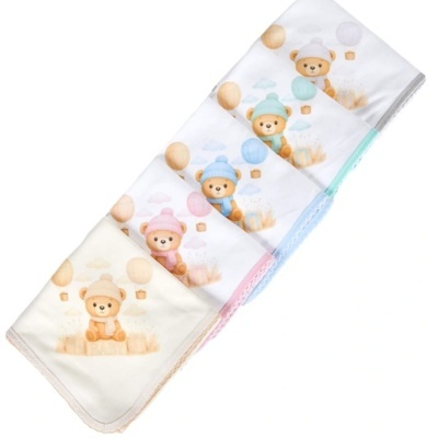 Fralda Bebé Estampada Baby Bear