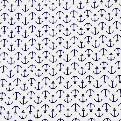 Âncoras azuis escuras em fundo branco