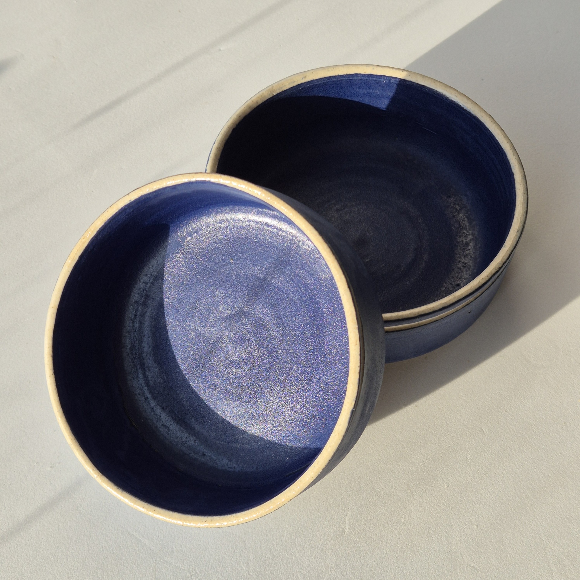 Handmade multi purpose blue bowl Handmade multi purpose blue bowl