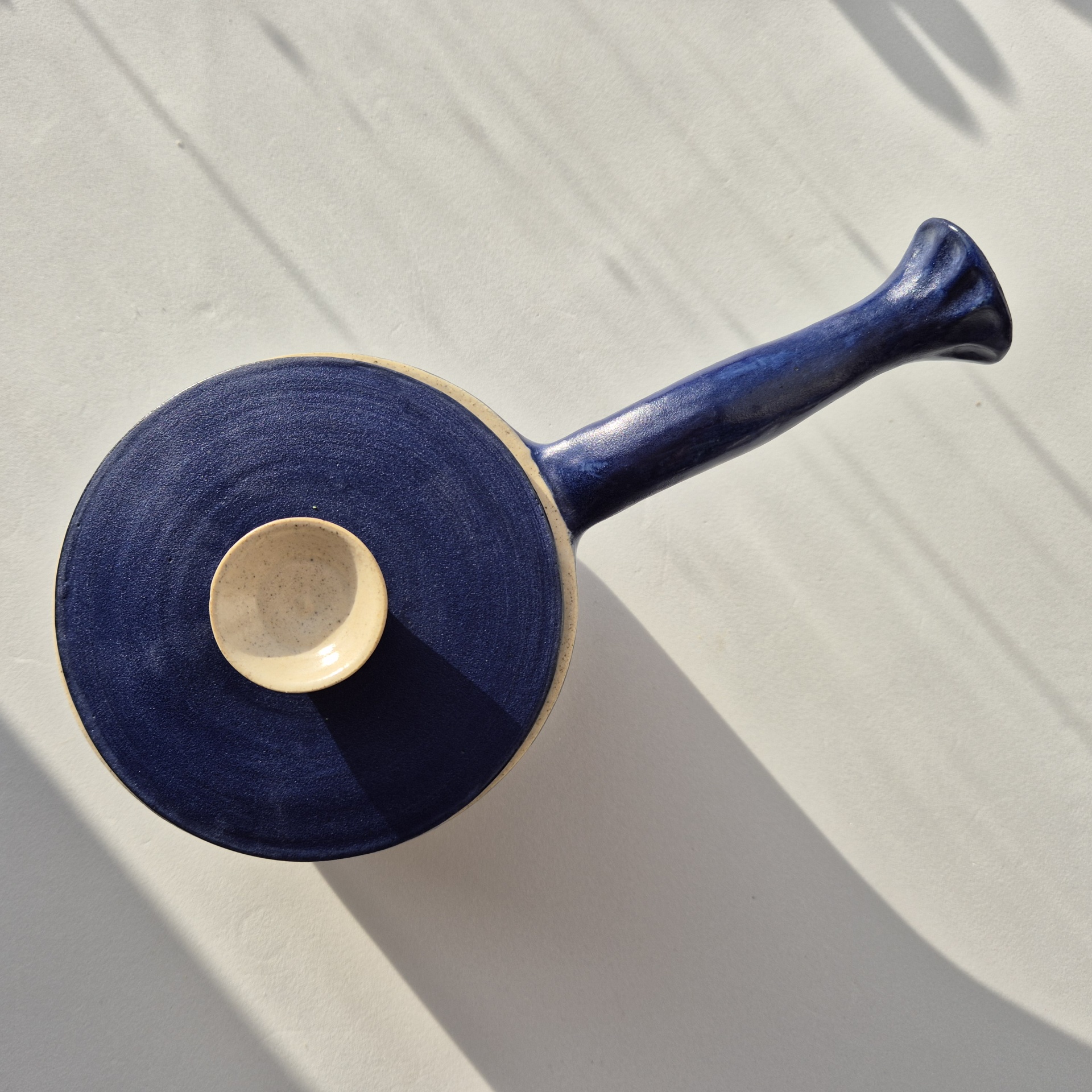 Handmade royal blue pan Handmade royal blue pan
