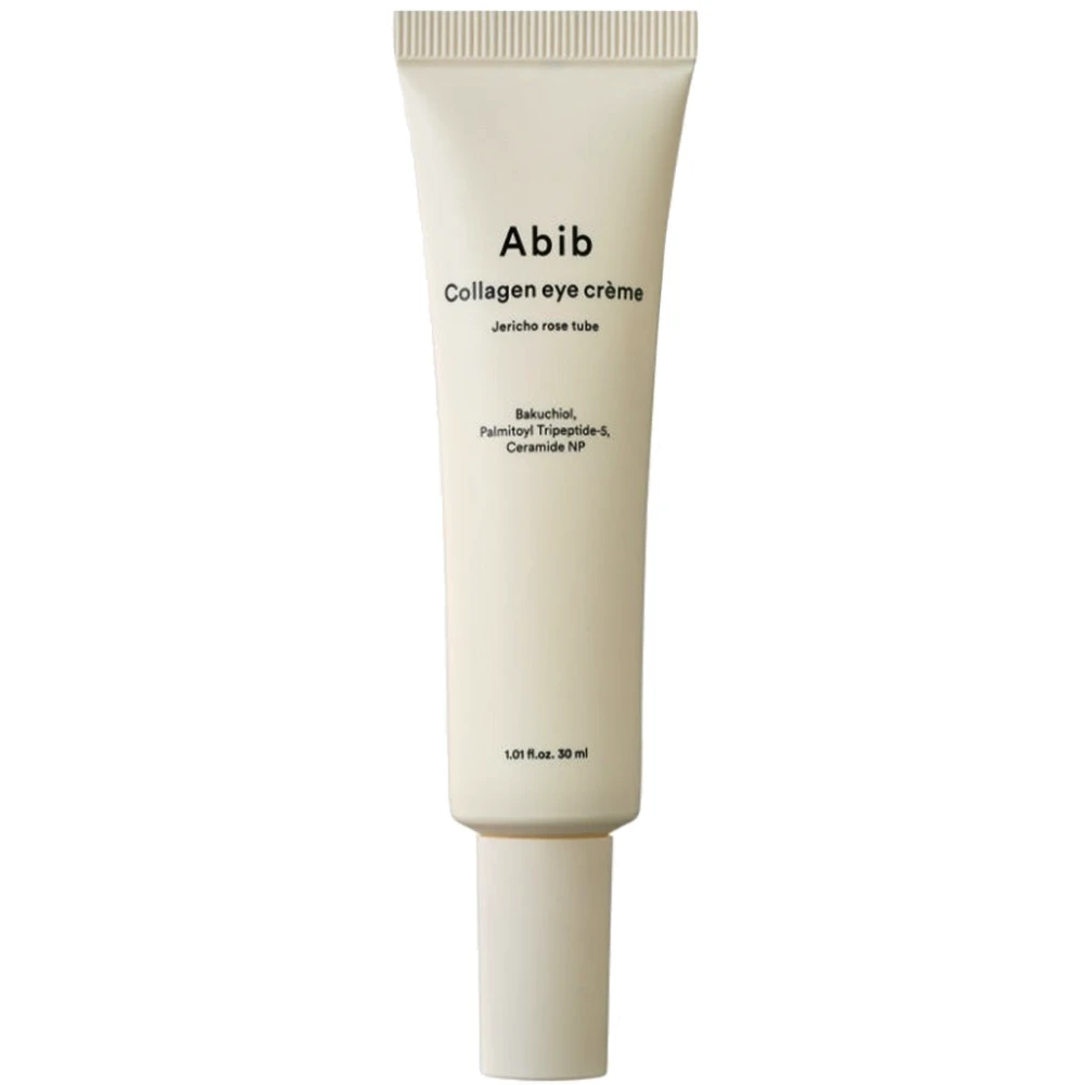 ABIB – Creme para Olhos com Colágeno Rosa de Jericó, Bisnaga, 30ml Frasco tubo creme para olhos Abib Collagen eye crème branco