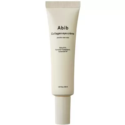 Frasco tubo creme para olhos Abib Collagen eye crème branco