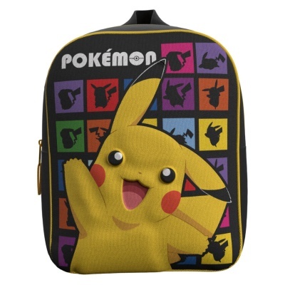 Mochila infantil com estampa do Pokémon Pikachu colorido