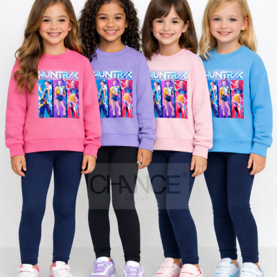 Meninas com sweatshirts coloridas HUNTRX