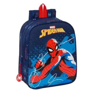 Mochila infantil azul com estampa do Spider-Man da Marvel