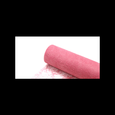 Rolo de papel vegetal rosa com textura enrugada