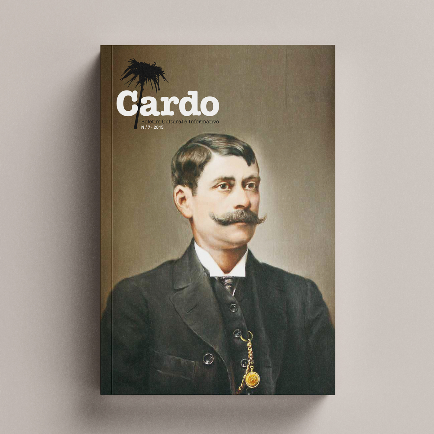 Cardo Revista Cardo com retrato masculino antigo na capa