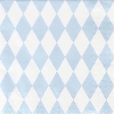 Padrão de losangos azuis e brancos num tecido ou papel