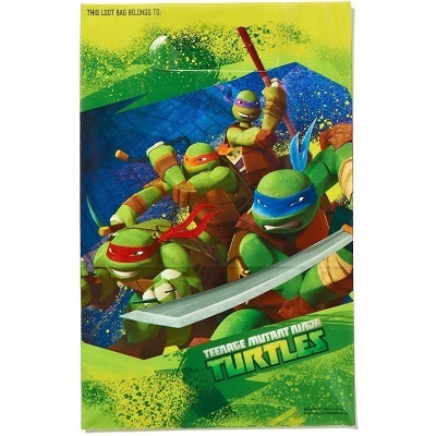 Saco leve com estampa das Teenage Mutant Ninja Turtles em cores vibrantes