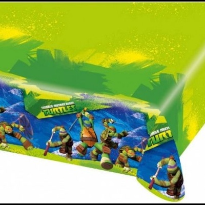 Toalha de mesa infantil com estampado das Tartarugas Ninja