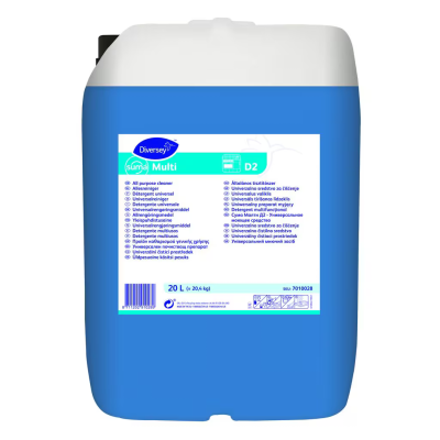 bidão plástico azul e branco Diversey Suma Multi D2 20 litros