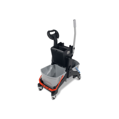 Carrinho de limpeza profissional com balde e esfregona