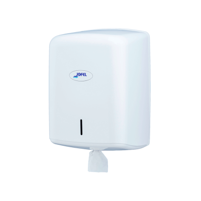 Dispenser branco de papel higiénico JOFEL em plástico