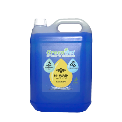 Recipiente azul de detergente ecológico Greendet M-Wash Lavanda