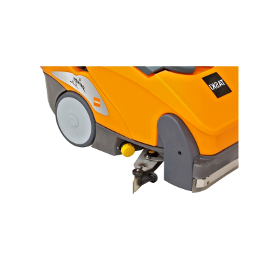 máquina de limpeza amarela com detalhes cinza e preto