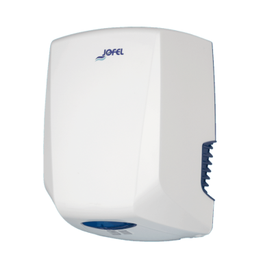 Dispenser automático de secador de mãos branco com sensor