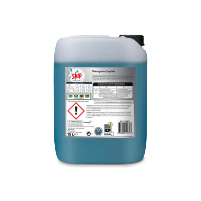 Garrafão de detergente líquido azul Skip 10 litros