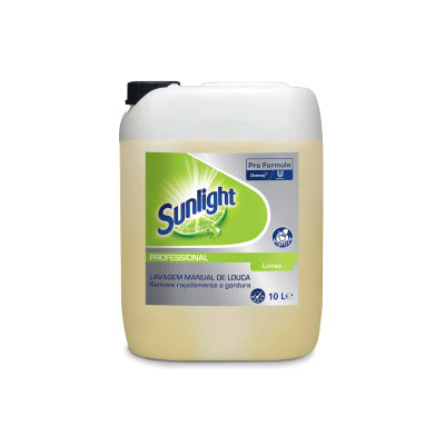 Recipiente de 10 litros de detergente Sunlight Professional para lavagem manual de louça com fragrância Limão