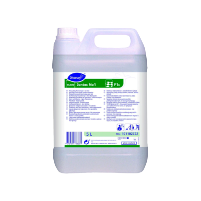 Frasco de 5 litros de solução de limpeza Diversey TASKI Jontec No1
