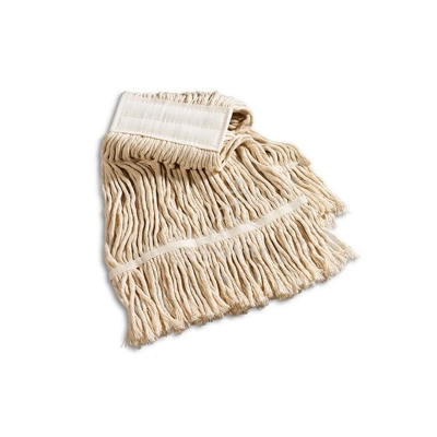 Pano mop de algodão cru com faixa branca acolchoada