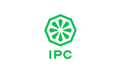 Logótipo verde IPC sobre fundo branco