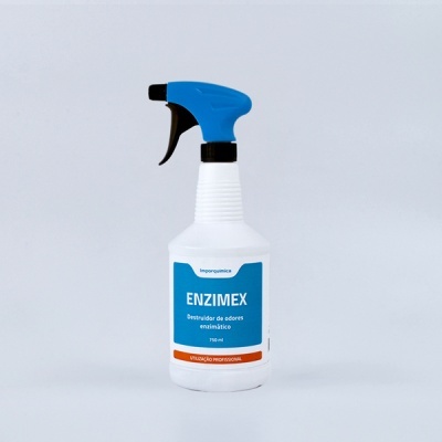 Frasco de limpeza ENZIMEX com pulverizador azul