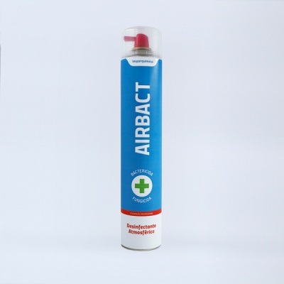 Frasco de desinfetante atmosférico AIRBACT com doseador vermelho