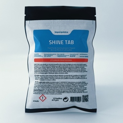 Pacote de pastilhas de limpeza SHINE TAB para superfícies envidraçadas