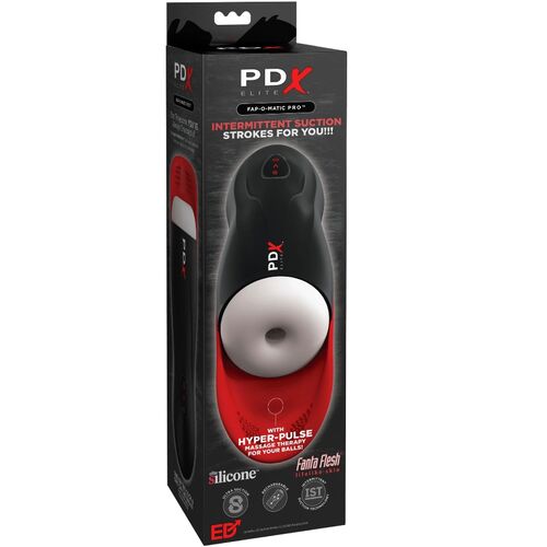 Masturbador Fap-O-Matic Pro PDX Elite: Sucção, Vibração e Massagem Hyper-Pulse com Base de Testículos para Máximo Prazer