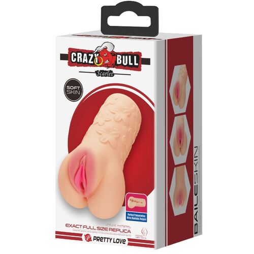 🍑 Crazy Bull Sarah | Masturbador Duplo Boca e Vagina Carne
