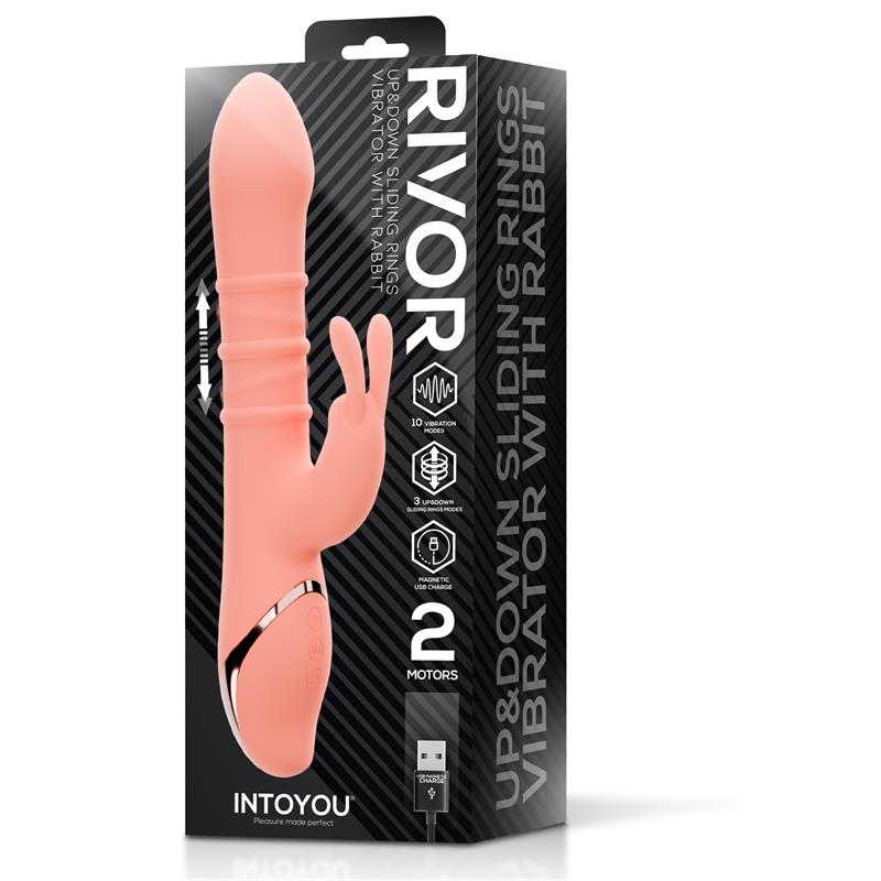 🐰 INTOYOU Rivor Vibrator | U and Down Sliding Rings