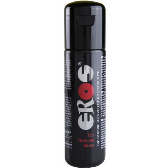 Frasco preto de lubrificante EROS Toy Silicone Glide