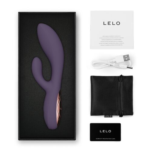💜 LELO Ina Thrust | Rabbit Thrusting Vibrator Purple