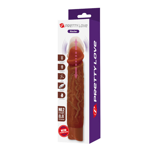 🤎 KESSLER Vibrador Realista | 10 Modos Vibração + 10 Modos Penetração