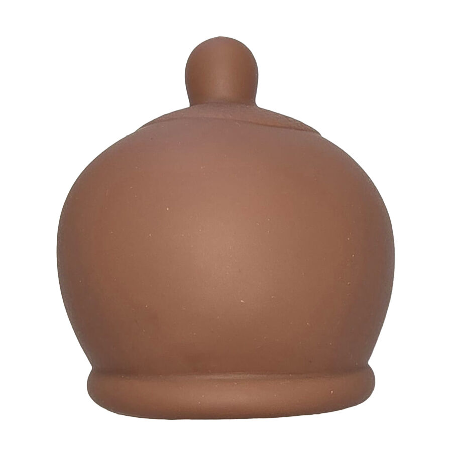 Chupeta para bebé castanha de silicone ou látex com base circular