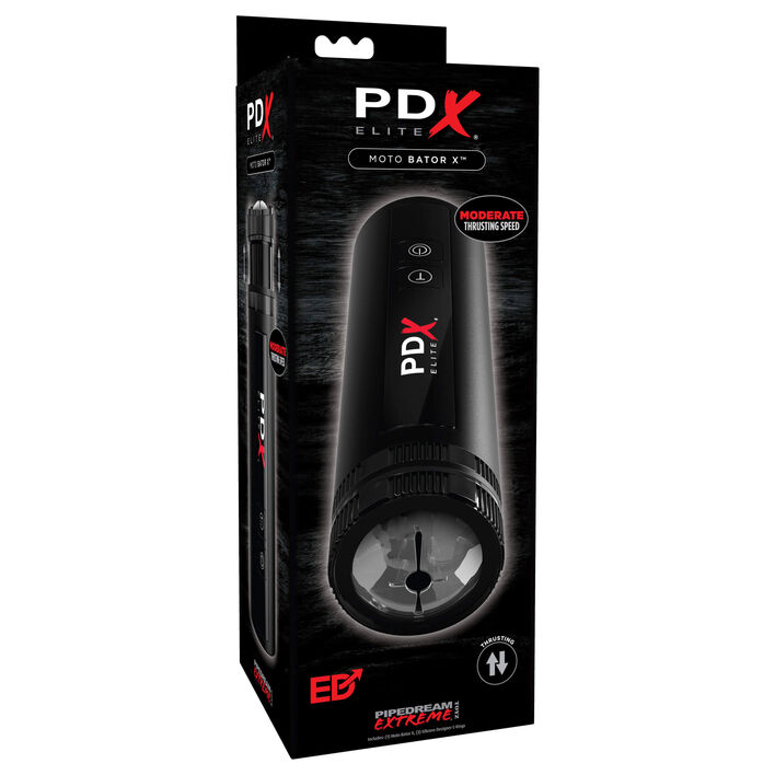 Masturbador Moto Bator X PDX Elite: Impulso com 5 Velocidades e Base de Testículos para uma Experiência Mãos-Livres