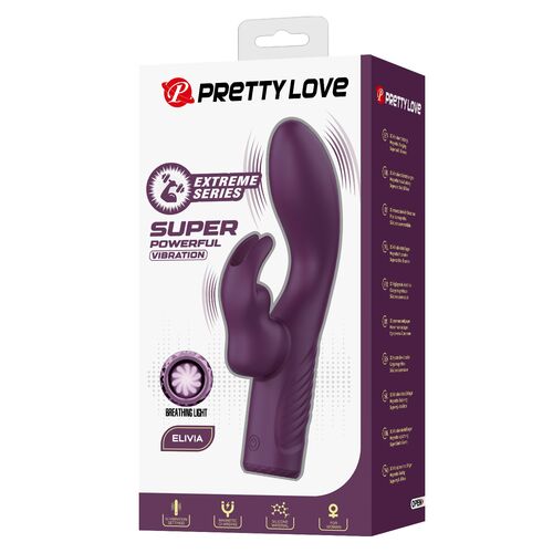 💜 OLIVIA Vibrador Coelho Recarregável | 10 Funções com Dupla Estimulação
