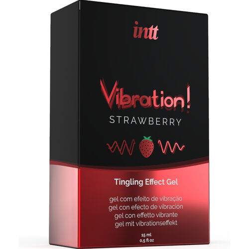 Gel Vibrante Intt: Sabor a Morango, Efeito Vibratório e Fórmula Versátil para uma Experiência Doce e Intensa