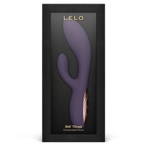 💜 LELO Ina Thrust | Rabbit Thrusting Vibrator Purple