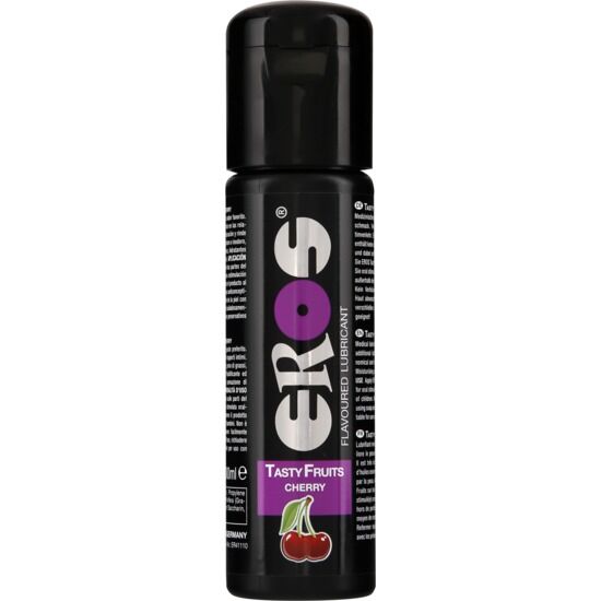 Frasco de lubrificante aromatizado a cereja