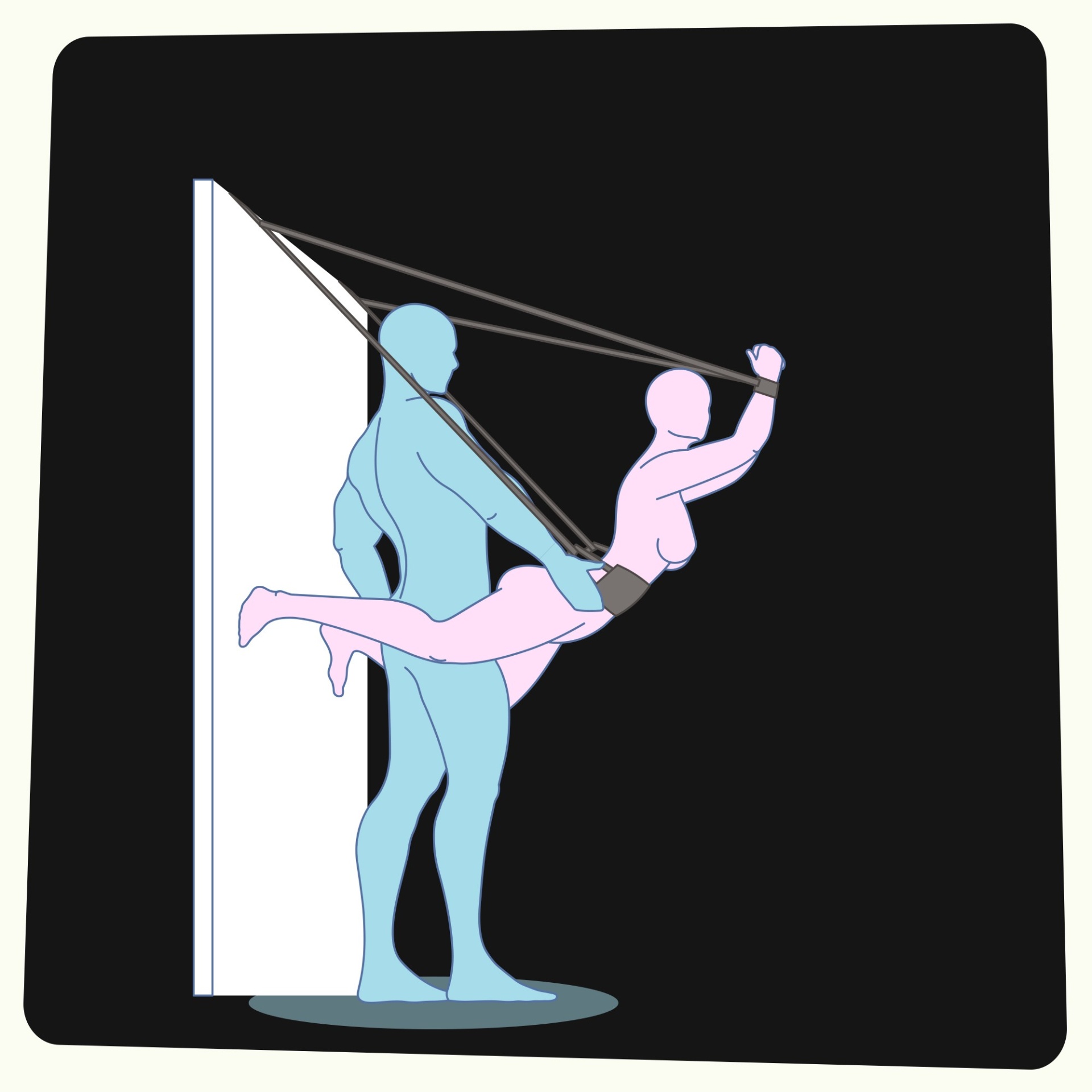 Baloi&ccedil;o de Porta Deluxe Sex Door Swing | Crushious
