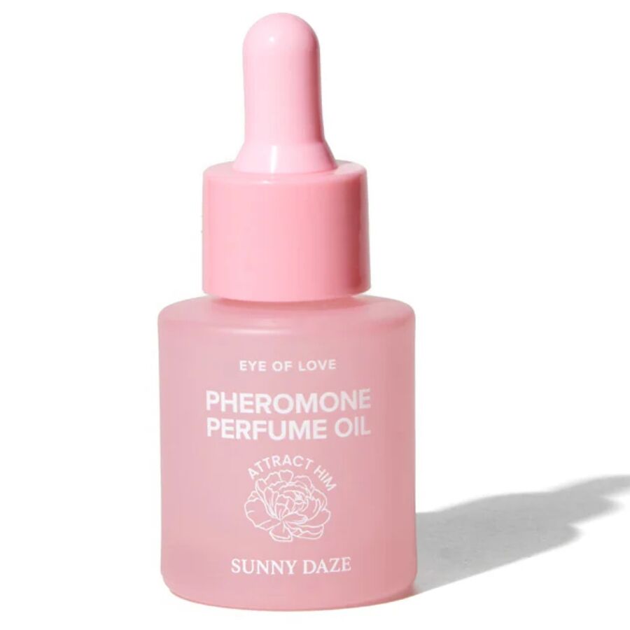 Frasco rosa fosco de óleo perfumado com feromonas