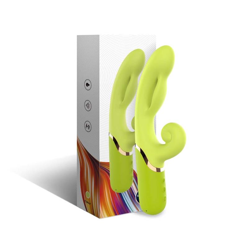 Inflatable Rabbit Vibrator Green